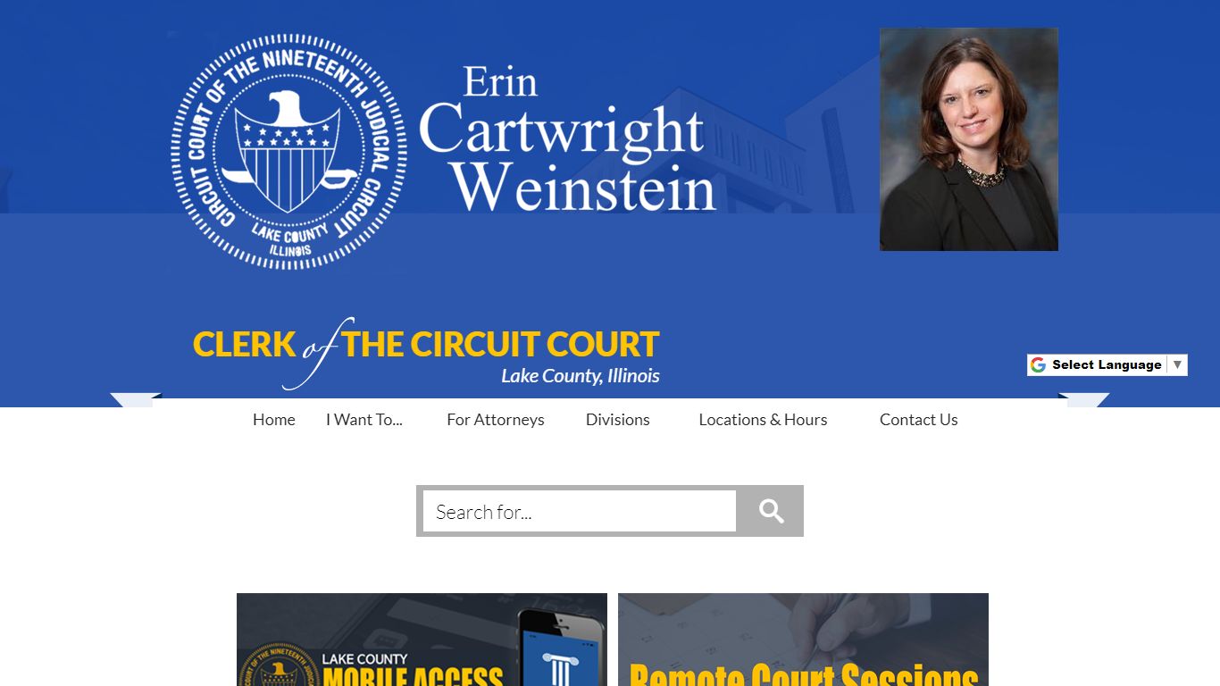 Erin Cartwright Weinstein Lake County, Illinois, Clerk of the Circuit Court